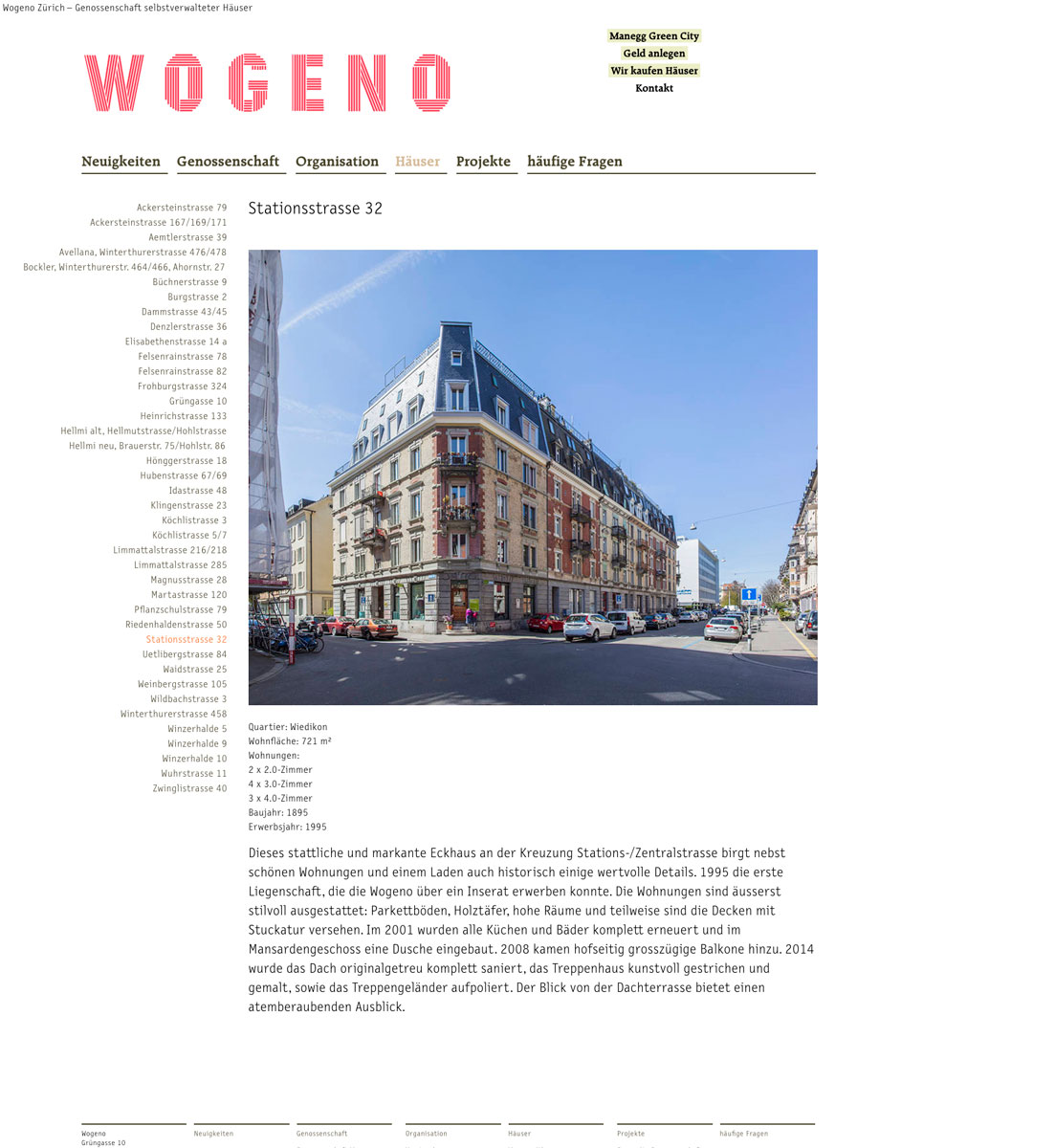 Wogeno Zürich Webdesign CICD