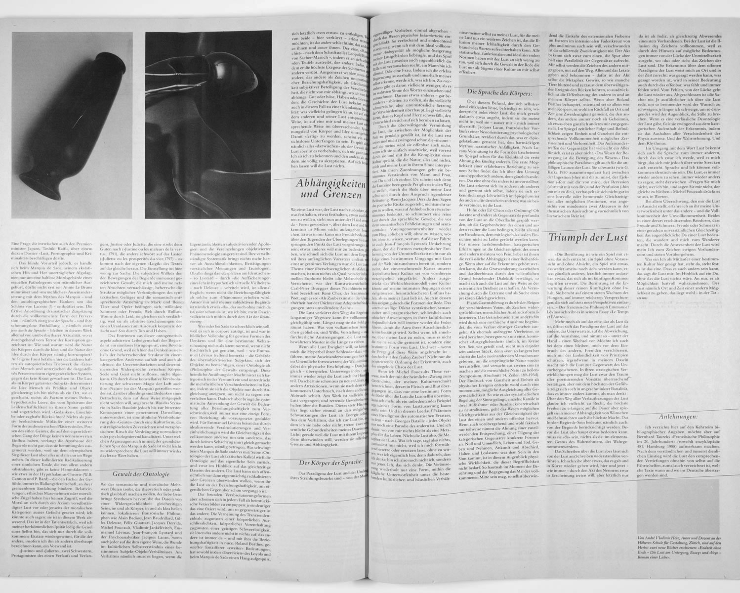 Gestaltung und Redaktion der FabrikZeitung, der Programmzeitung aus der Roten Fabrik Zürich, 1989 — 1993, zusammen mit Joe Zimmermann, Ilia Vasella und Marcel Zwingli