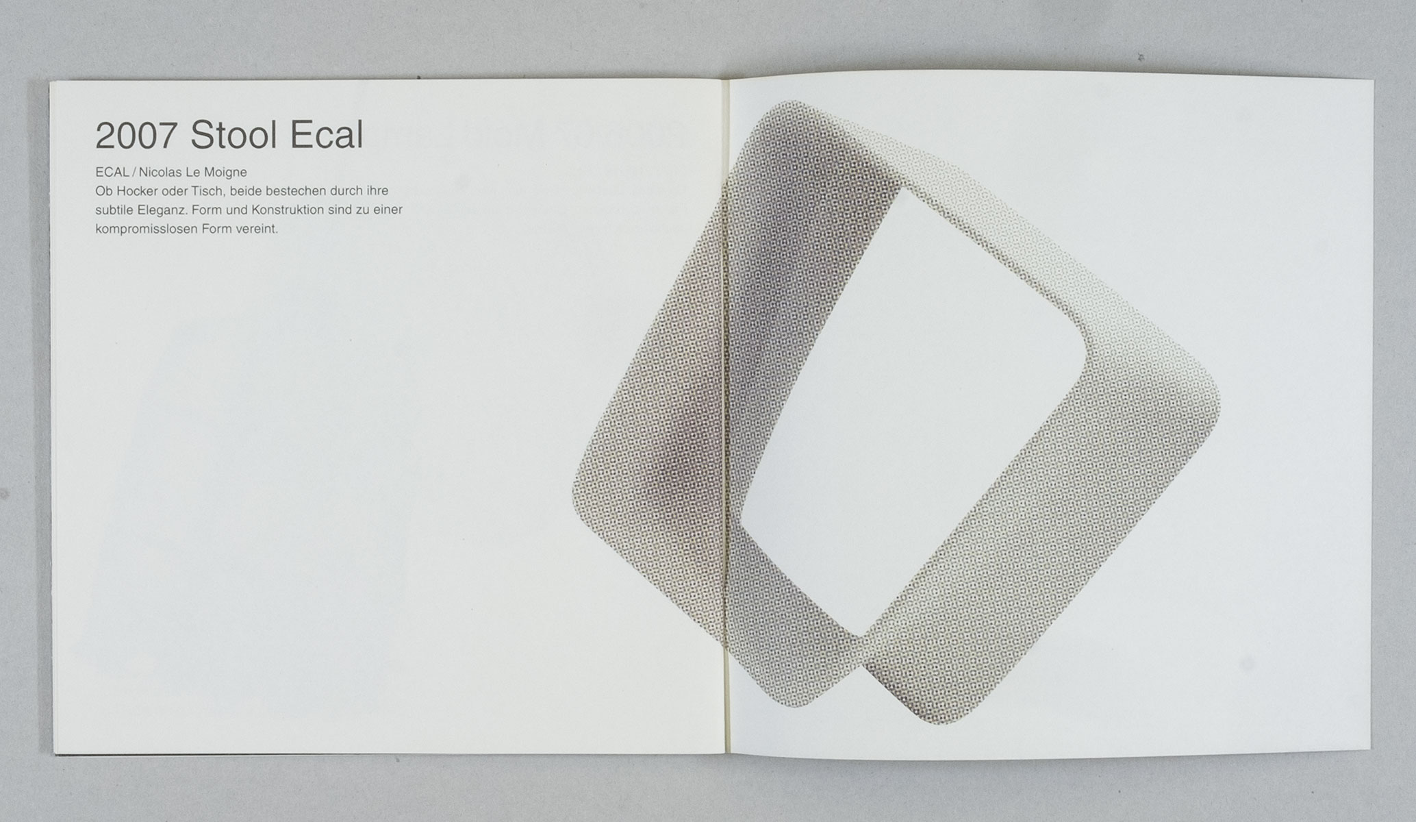 Publikation für ein Studentenprojekt der Ecal Lausanne mit Eternit, 2007